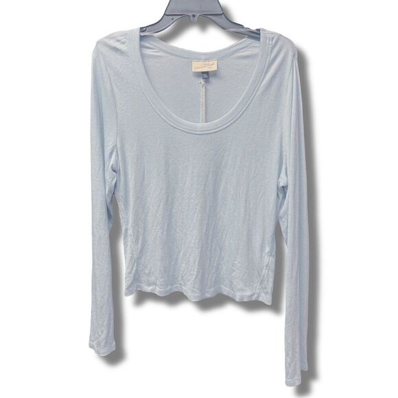 Universal Thread Women's 2XL Blue Long Sleeve Scoop Neck Blouse - Picture 1 of 7